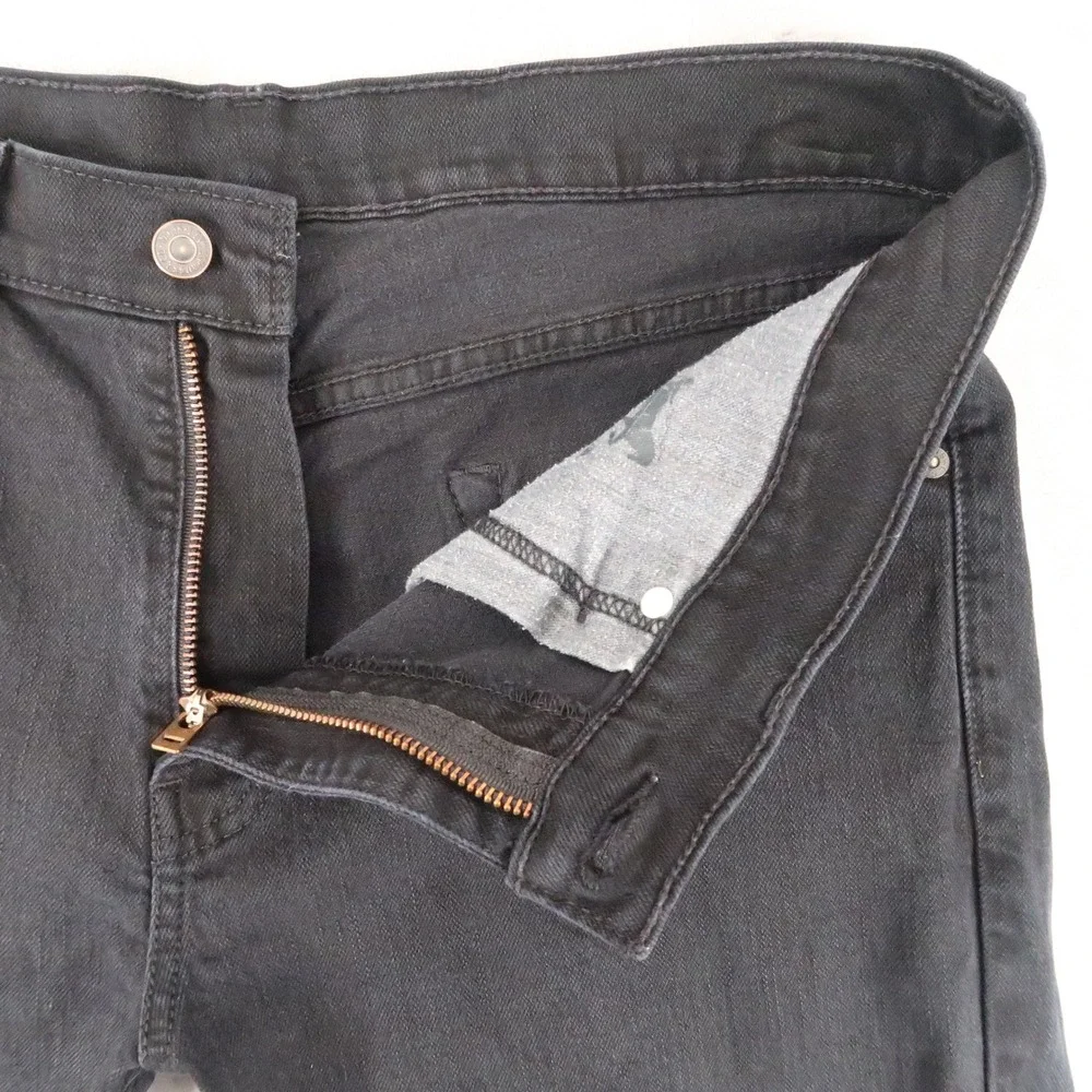 Levi Jeans Mens 34x30 Fits 33x30 Black 511 Slim Fit 04511-4406 Tapered Stretch
